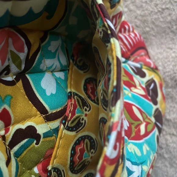 Vera Bradley Yellow/Aqua Purse - Picture 7 of 7